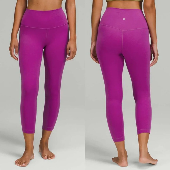 Lululemon Align High-Rise Crop Leggings 23" Vivid Plum 21710 - Picture 1 of 12